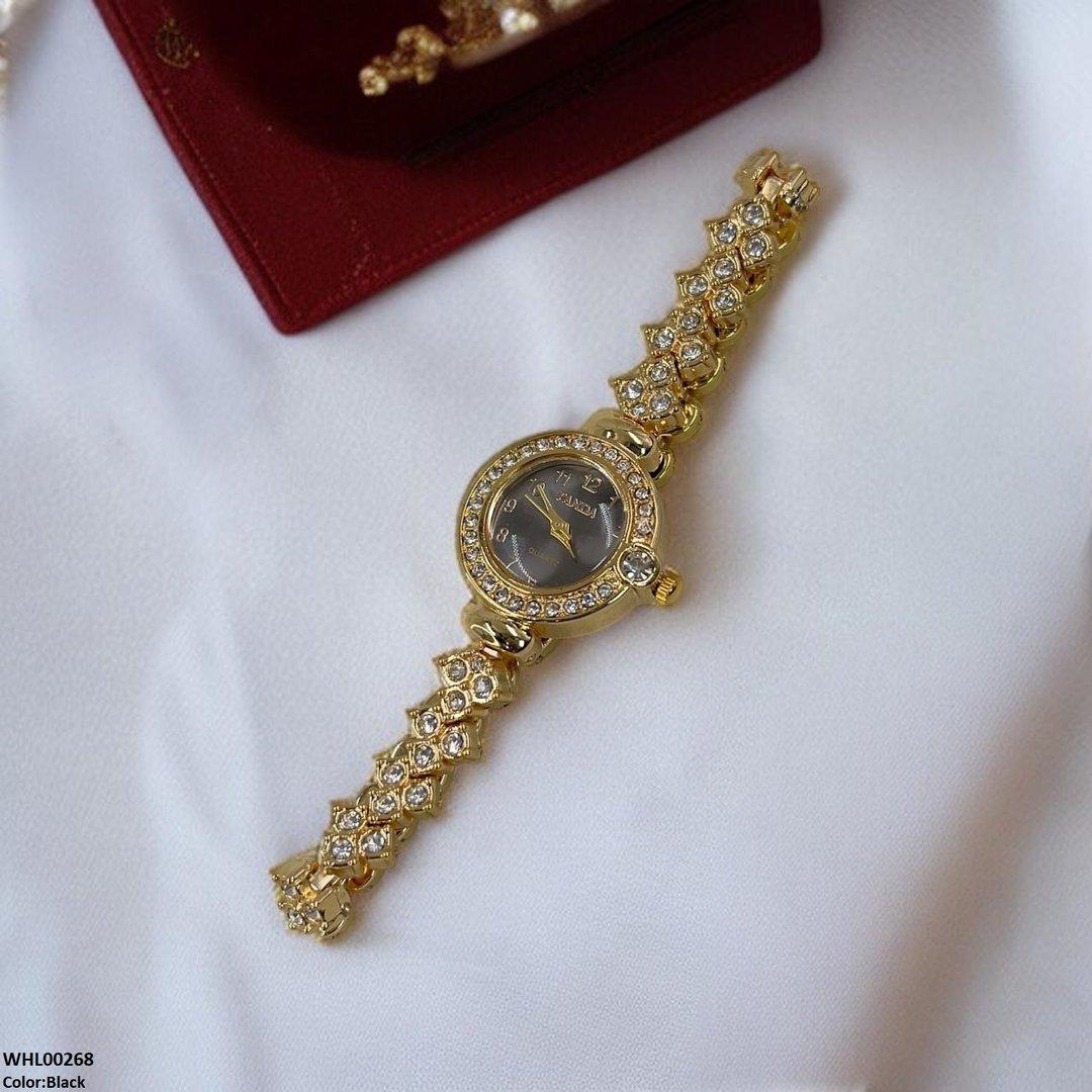 WHL00268 ZWA Rhinestone-Embellished Dial Watch - WHL