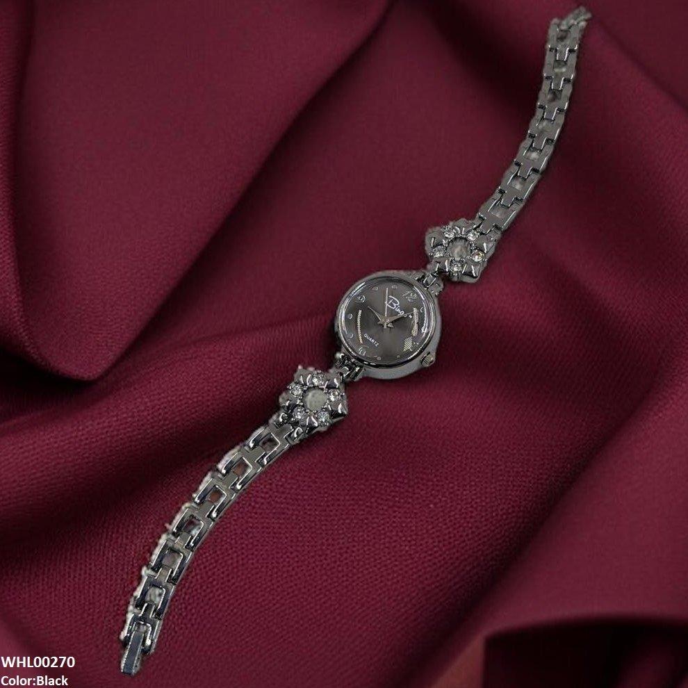 WHL00270 ZWA Round Flower Chain Dial Watch - WHL