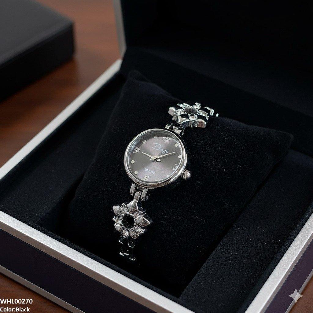 WHL00270 ZWA Round Flower Chain Dial Watch - WHL