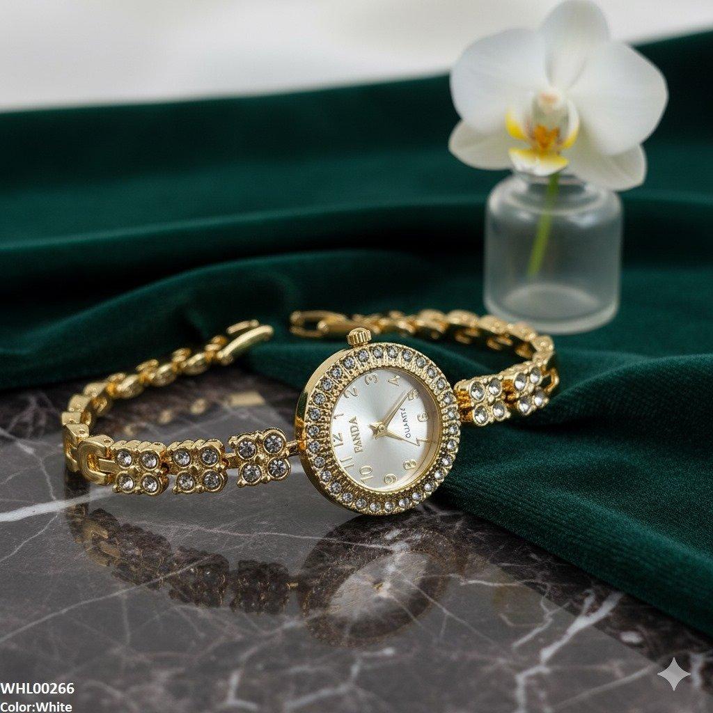 WHL00266 ZWA Rhinestone studded Watch - WHL