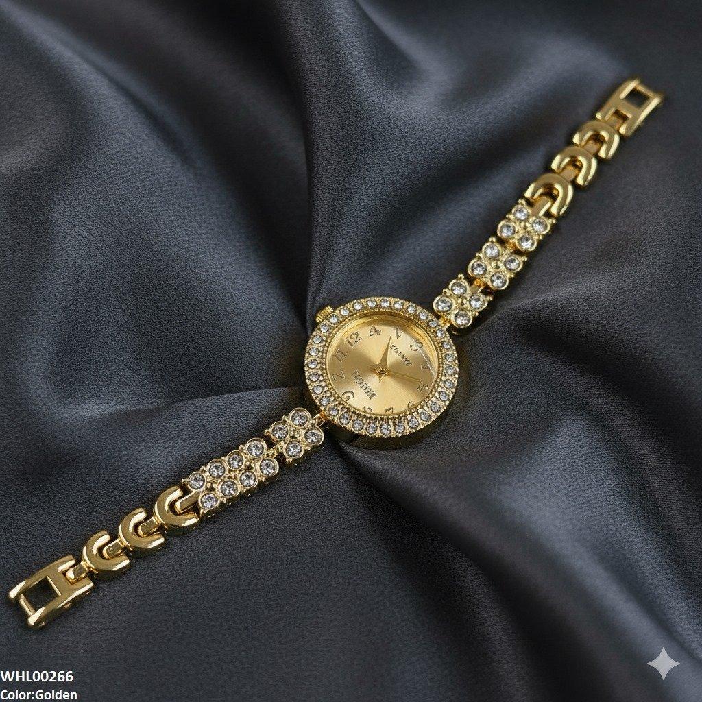 WHL00266 ZWA Rhinestone studded Watch - WHL