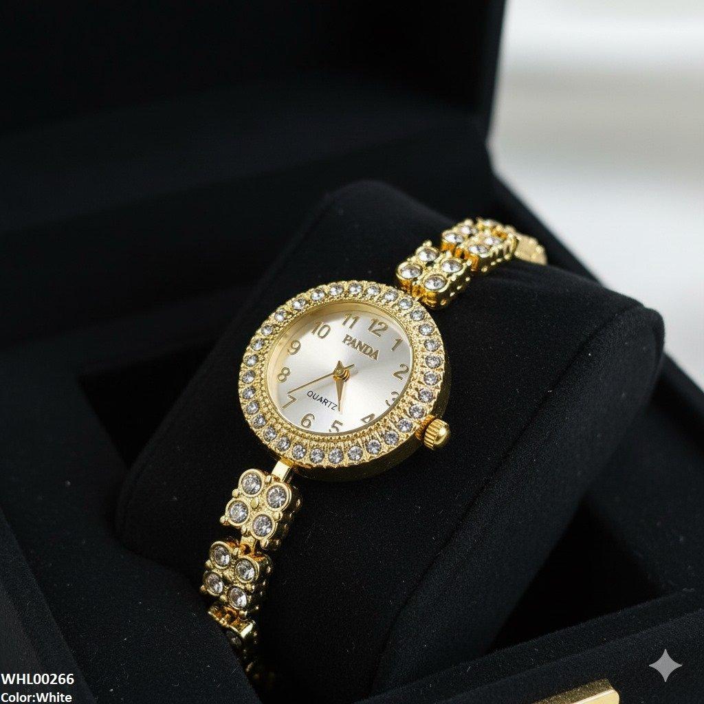 WHL00266 ZWA Rhinestone studded Watch - WHL