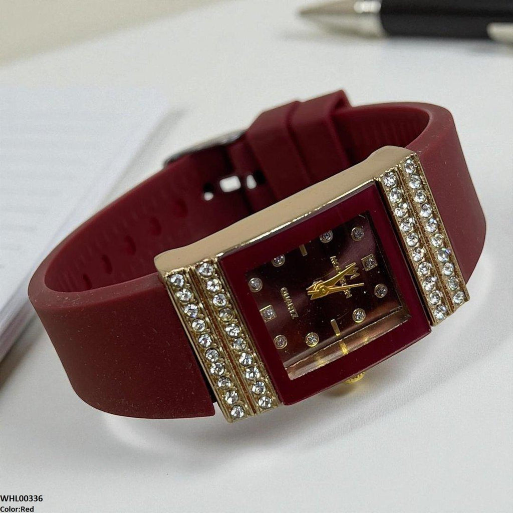 WHL00336 BWS Rectangle Stone Dial  Watch - WHL