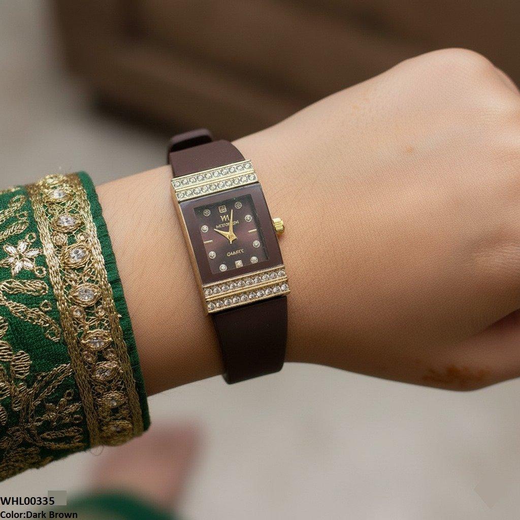 WHL00335 BWS Rectangle Dial  Watch - WHL