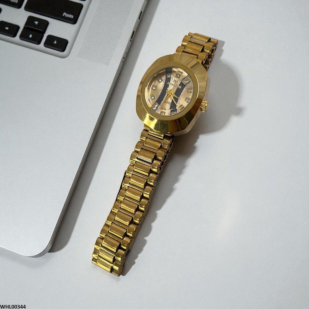 WHL00344 BWS Round Rhinestone Dial Watch - WHL