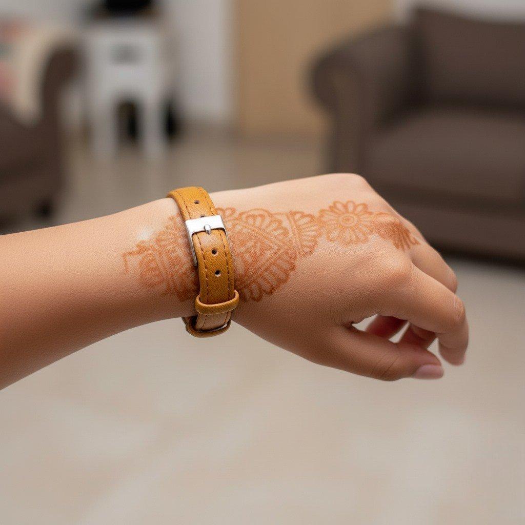 WHL00382 IWA Round Stone Silver Bezel Women's Watch - WHL