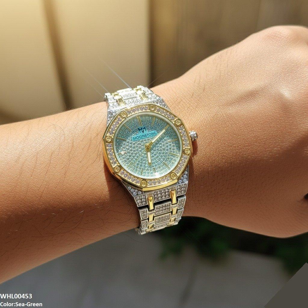 WHL00453 BWS Stone Dial Two Tone Women's Watch - WHL