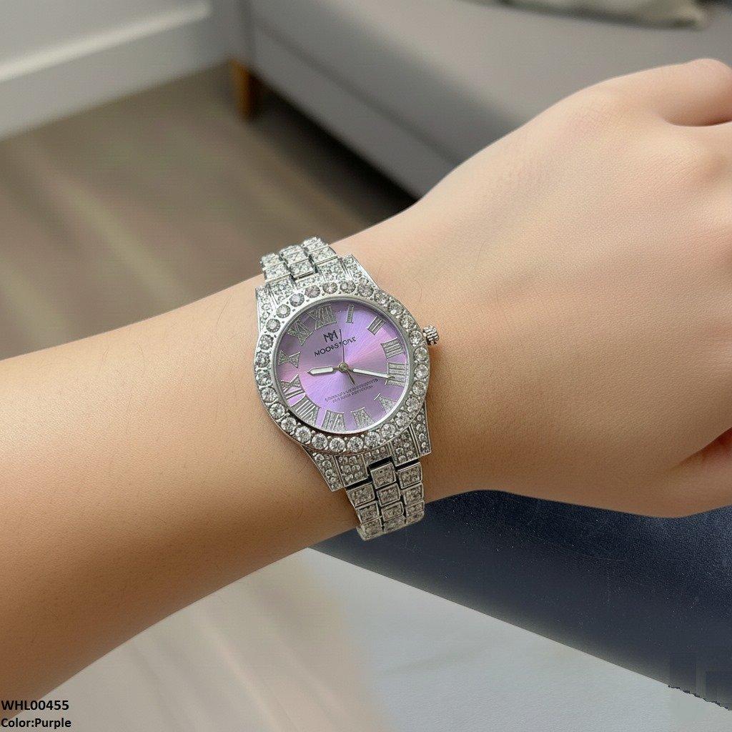 WHL00455 BWS Round Stone Dial Women's Watch - WHL
