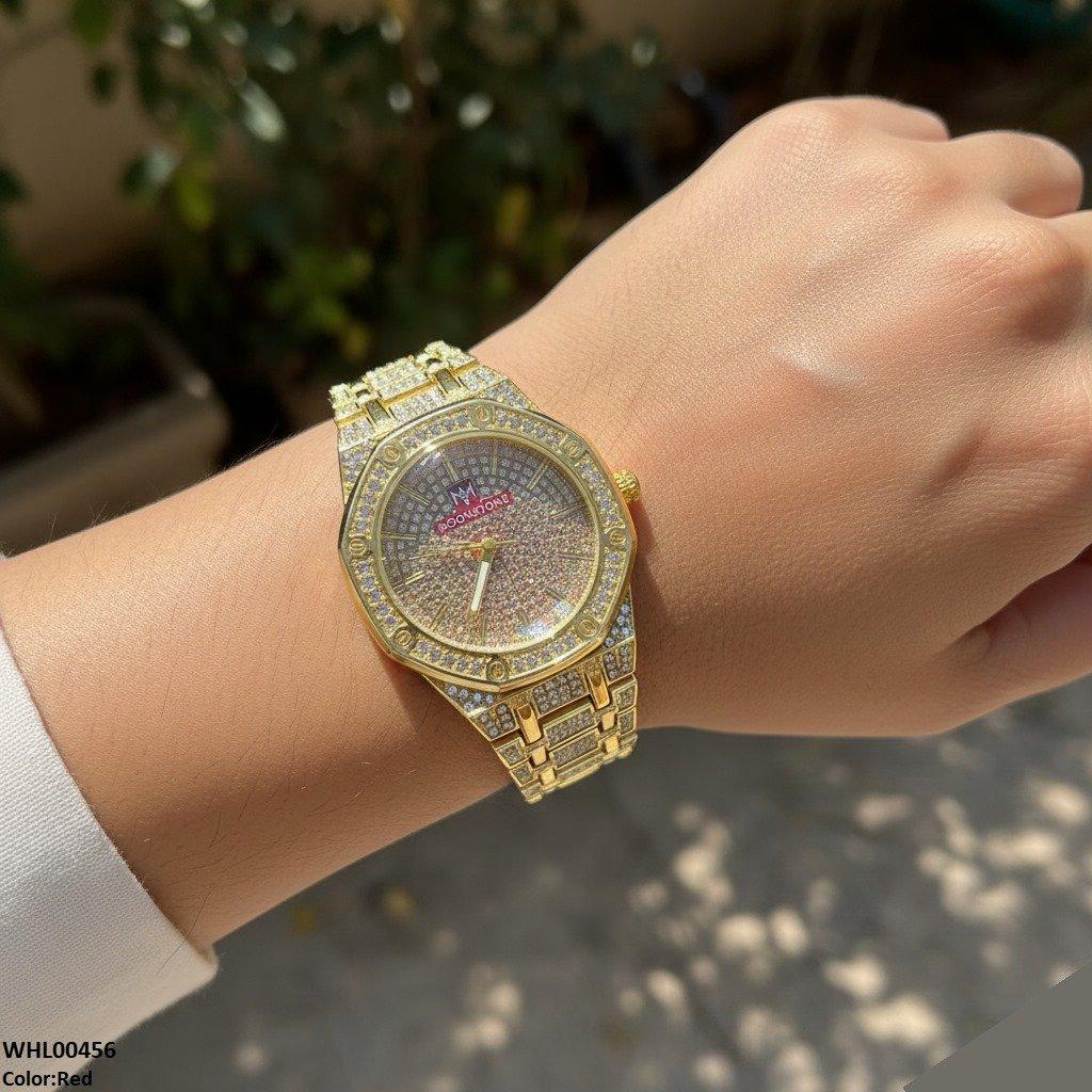 WHL00456 BWS Round Stone Dial Women's Watch - WHL