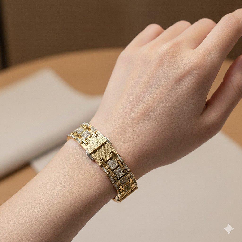 WHL00456 BWS Round Stone Dial Women's Watch - WHL