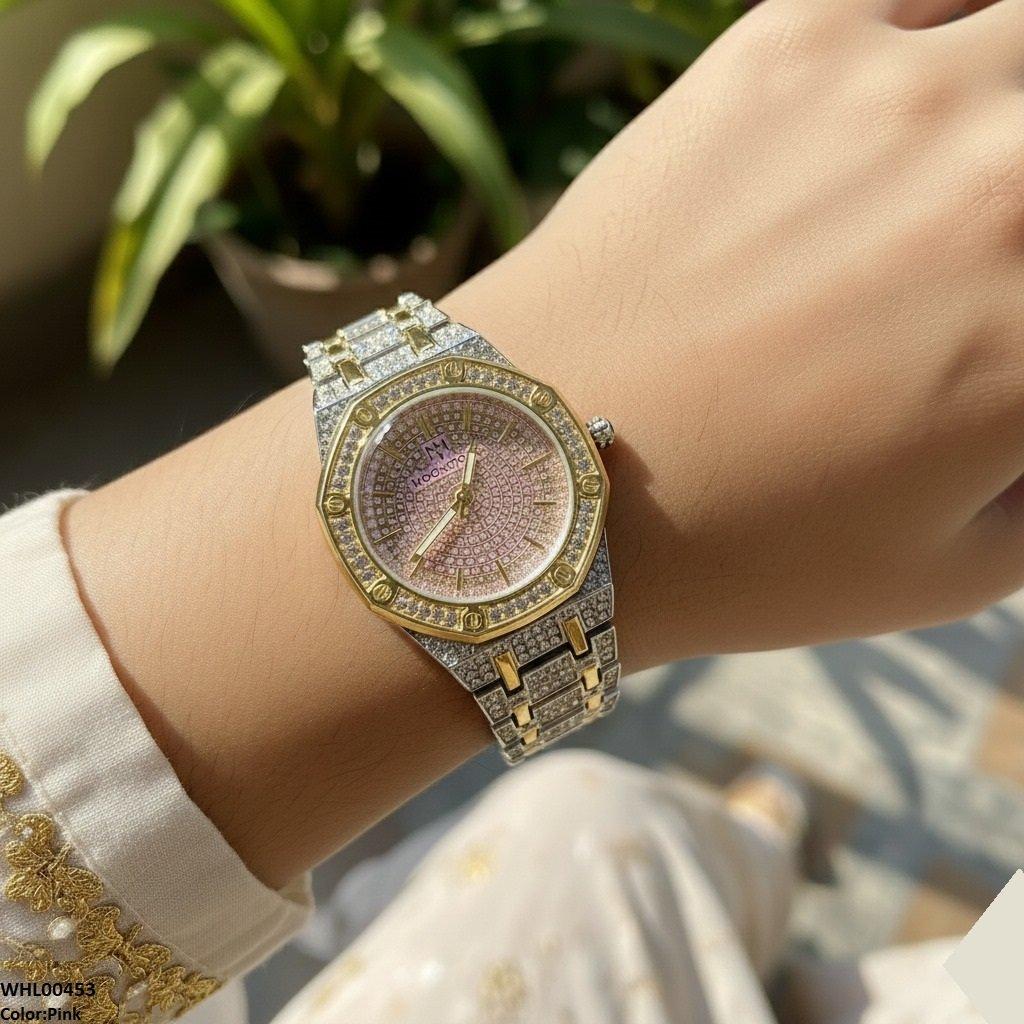 WHL00453 BWS Stone Dial Two Tone Women's Watch - WHL