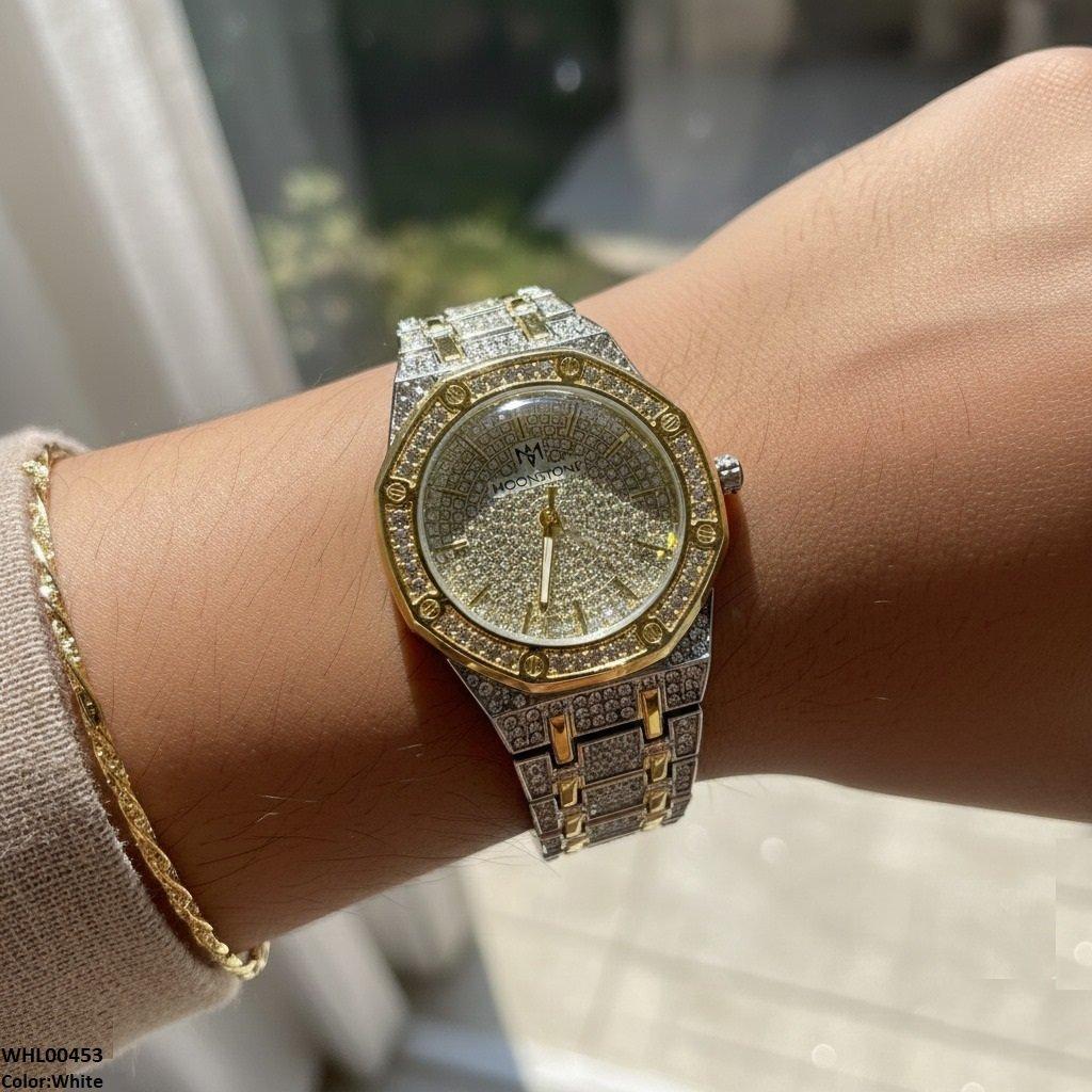 WHL00453 BWS Stone Dial Two Tone Women's Watch - WHL