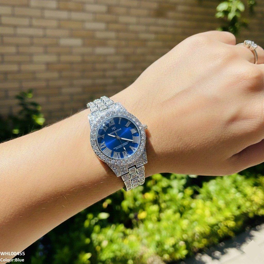 WHL00455 BWS Round Stone Dial Women's Watch - WHL