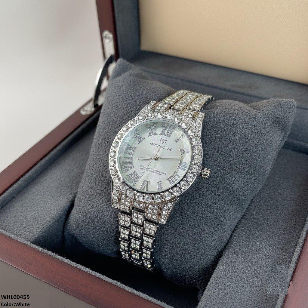 WHL00455 BWS Round Stone Dial Women's Watch - WHL