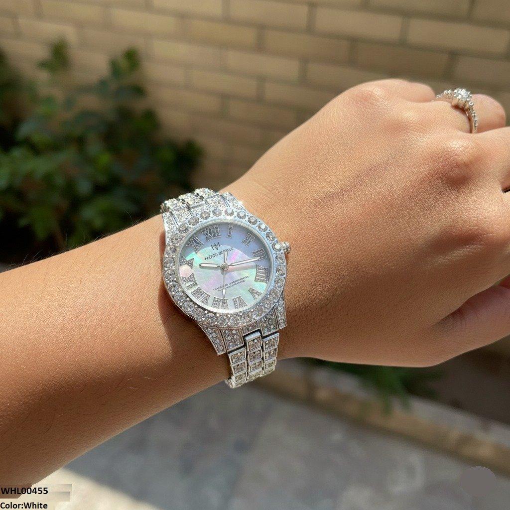 WHL00455 BWS Round Stone Dial Women's Watch - WHL