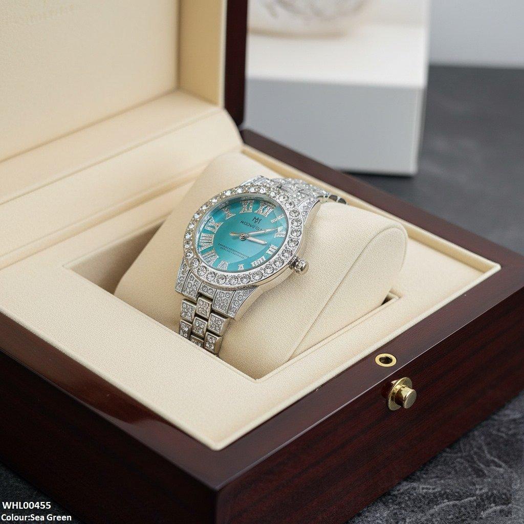 WHL00455 BWS Round Stone Dial Women's Watch - WHL