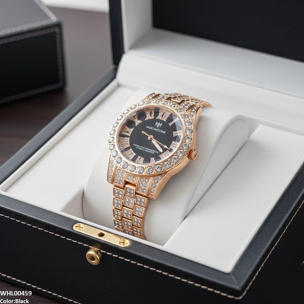 WHL00459 BWS Round Stone Dial Women's Watch - WHL