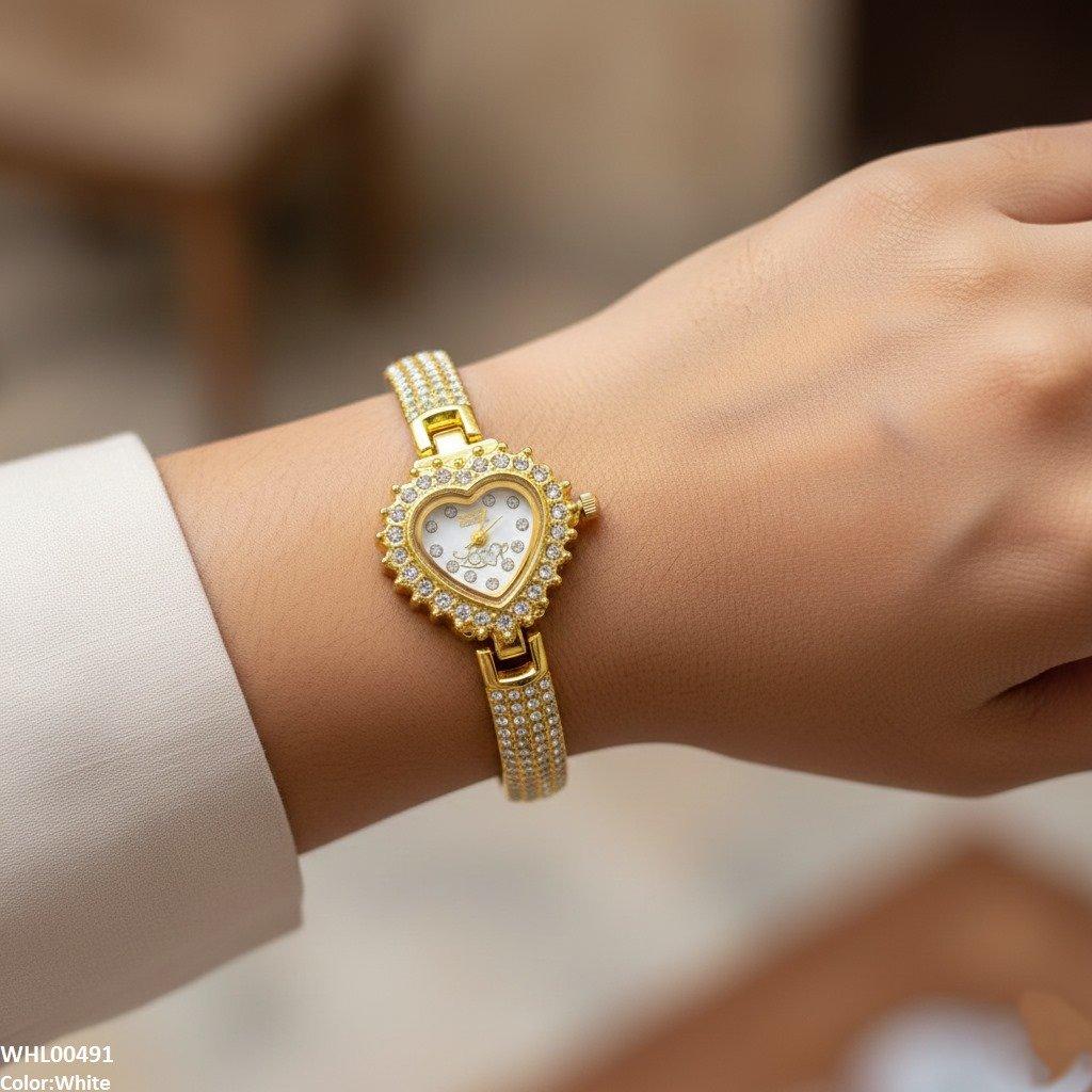 WHL00491 IWA Heart Love Dial Stone Women's Watch - WHL