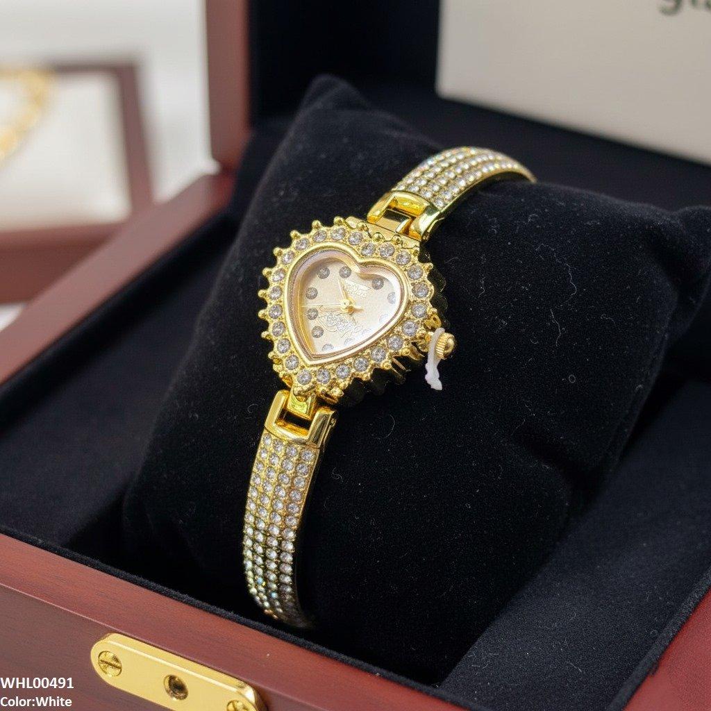 WHL00491 IWA Heart Love Dial Stone Women's Watch - WHL