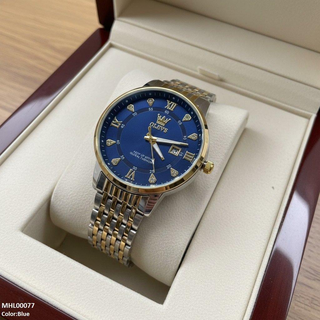 MHL00077 IWA Round Analog Dial Men's Watch - MHL