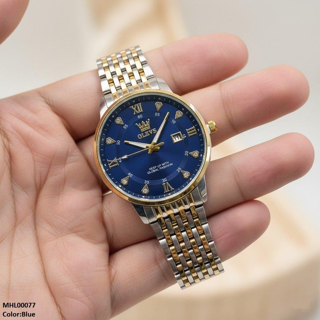 MHL00077 IWA Round Analog Dial Men's Watch - MHL