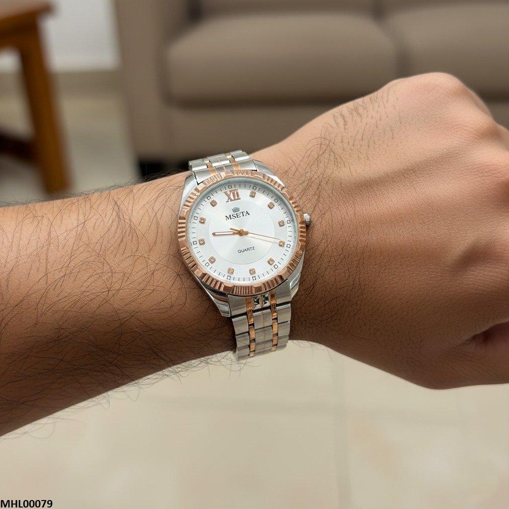 MHL00079 IWA Round Stone Dial Men's Watch - MHL