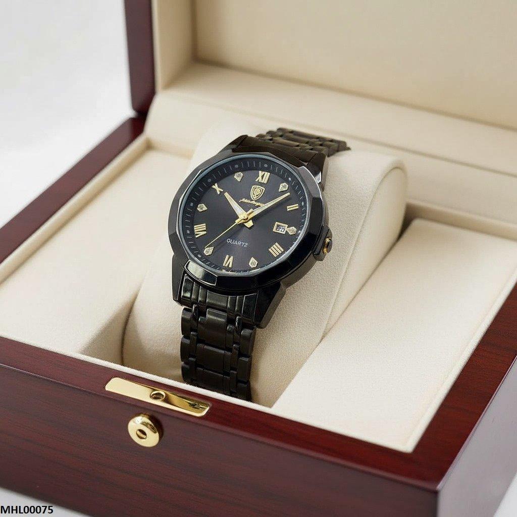 MHL00075 IWA Luxury Black Dial Men's Watch - MHL