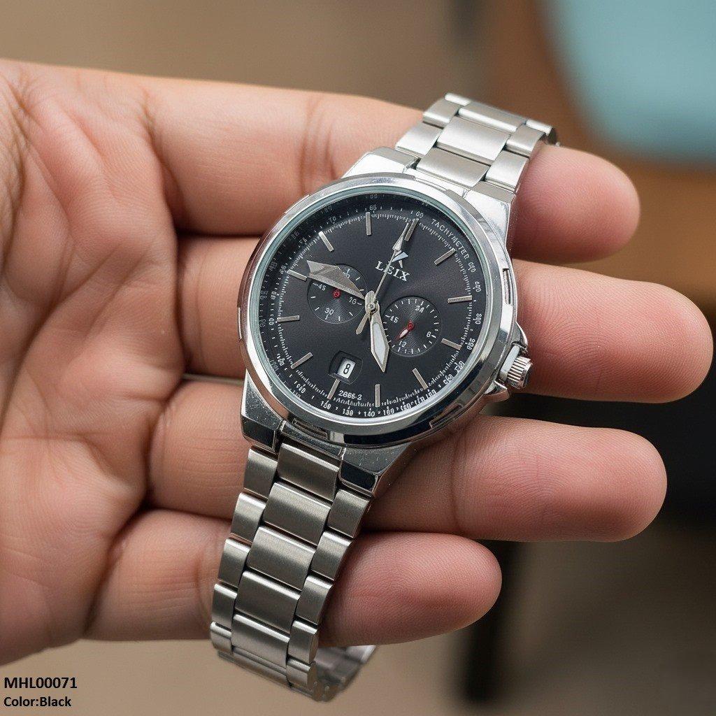 MHL00071 IWA Round Analog Dial Men's Watch - MHL