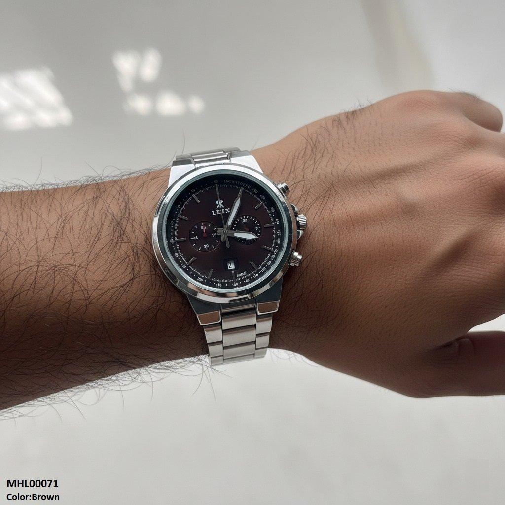 MHL00071 IWA Round Analog Dial Men's Watch - MHL