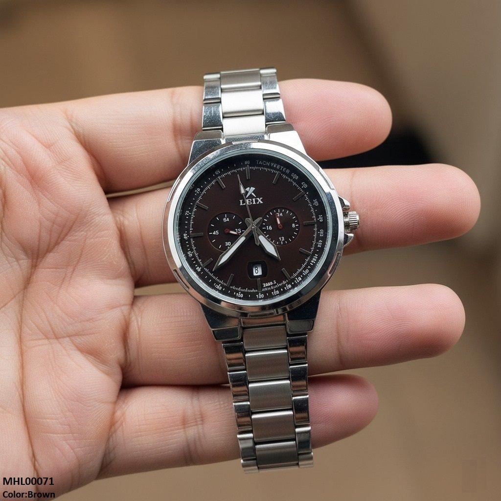 MHL00071 IWA Round Analog Dial Men's Watch - MHL