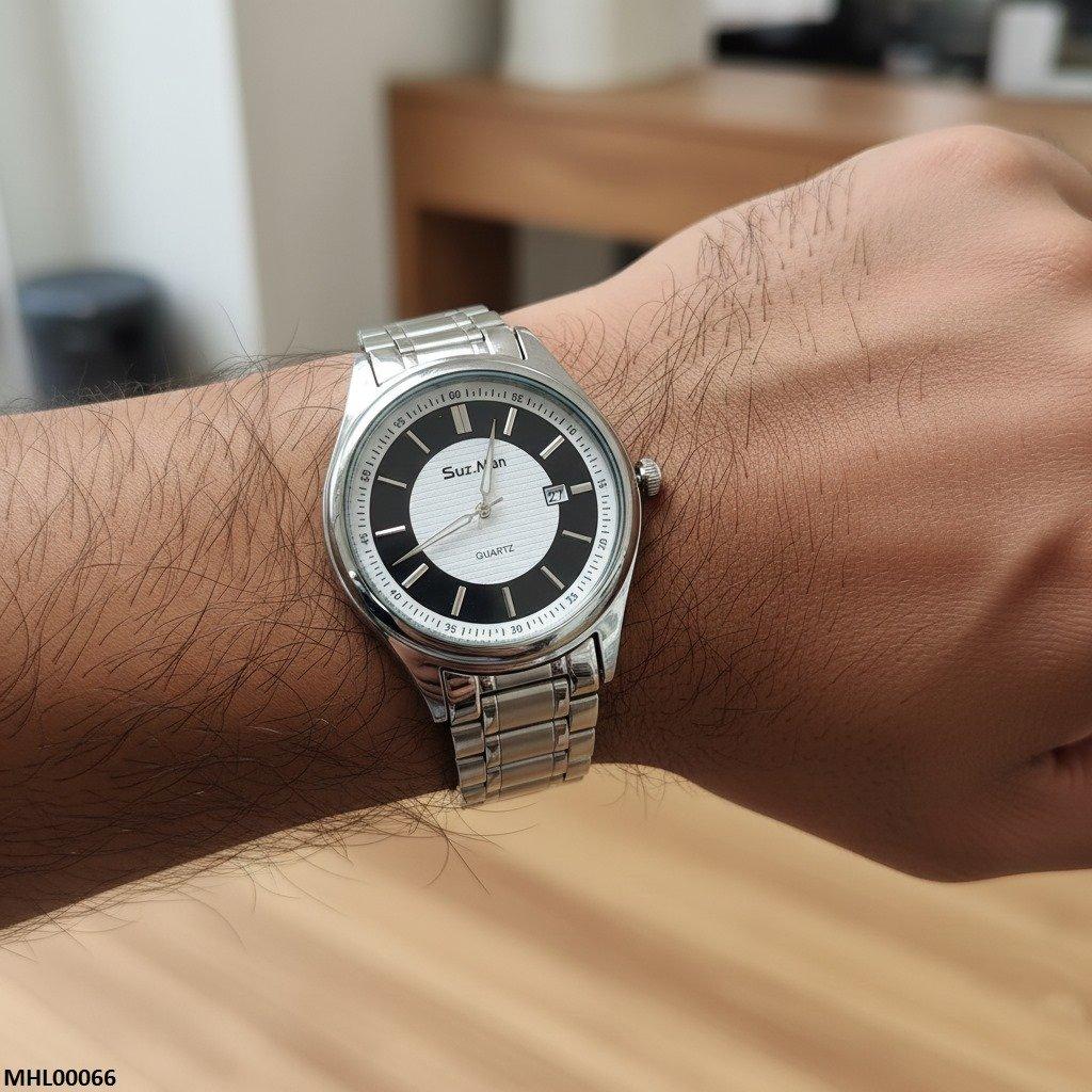 MHL00066 IWA Round White/Black Dial Men's Watch - MHL