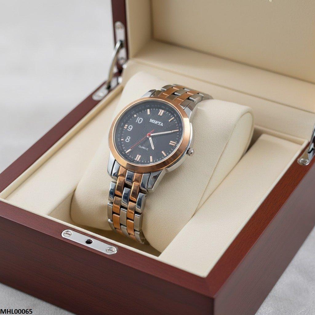 MHL00065 IWA Round Black Dial Men's Watch - MHL