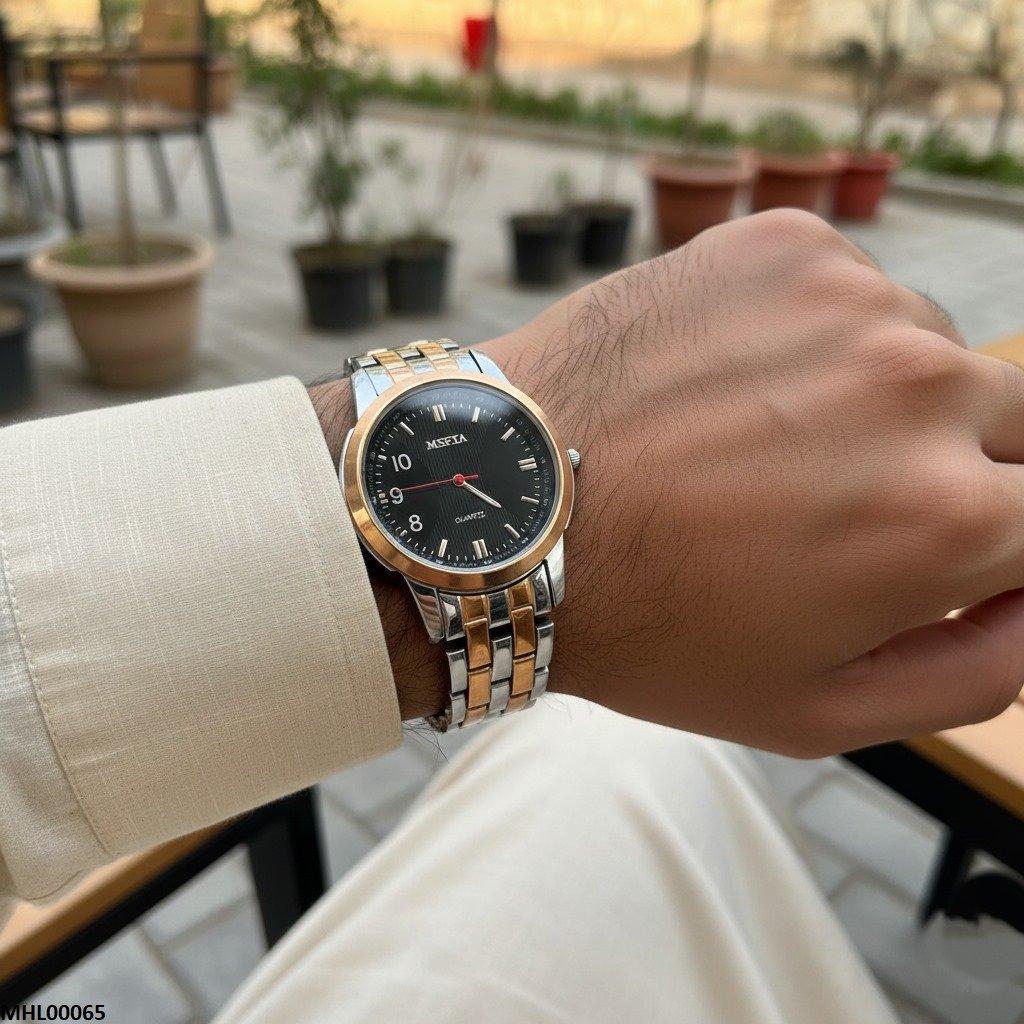 MHL00065 IWA Round Black Dial Men's Watch - MHL