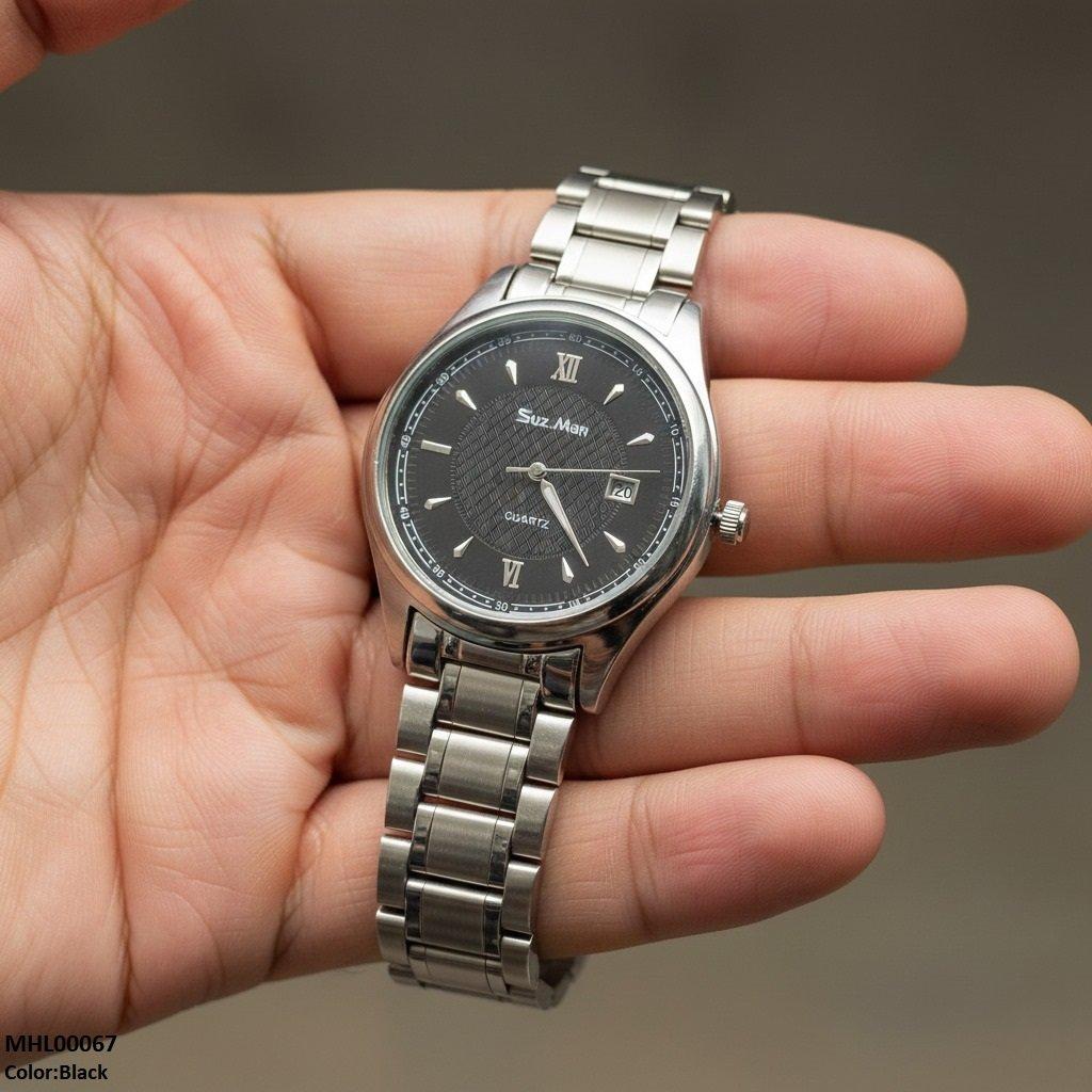 MHL00067 IWA Round Black Dial Men's Watch - MHL