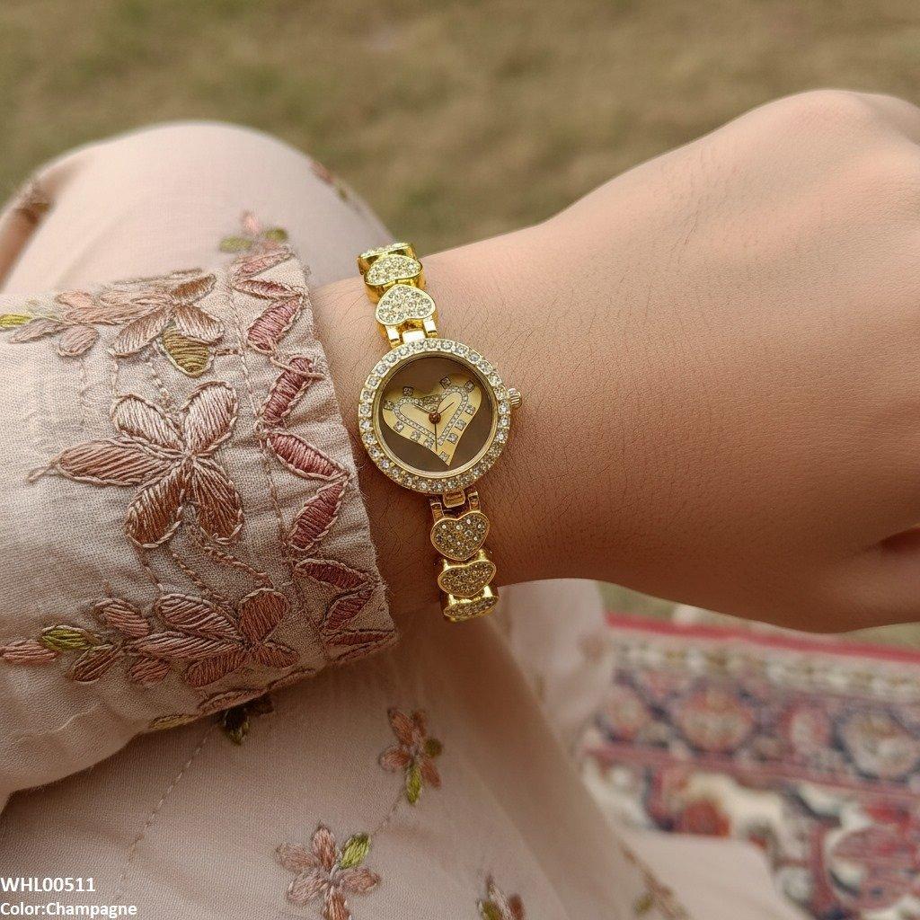 WHL00511 IWA Round Heart Women's Watch - WHL