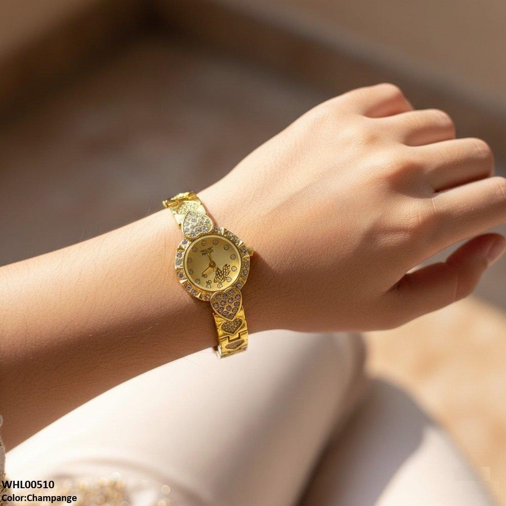 WHL00510 IWA Round Heart Bracelet Women's Watch - WHL