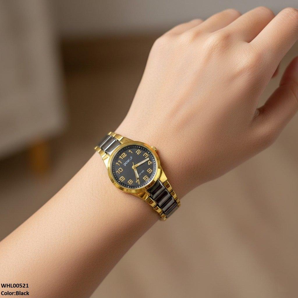 WHL00521 IWA Round Number's Dial Women's Watch - WHL