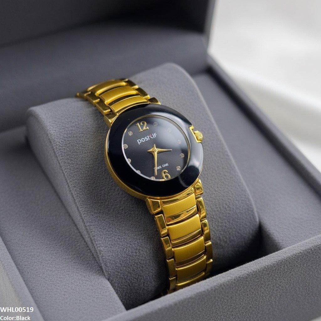 WHL00519 IWA Round Black Bezel Women's Watch - WHL