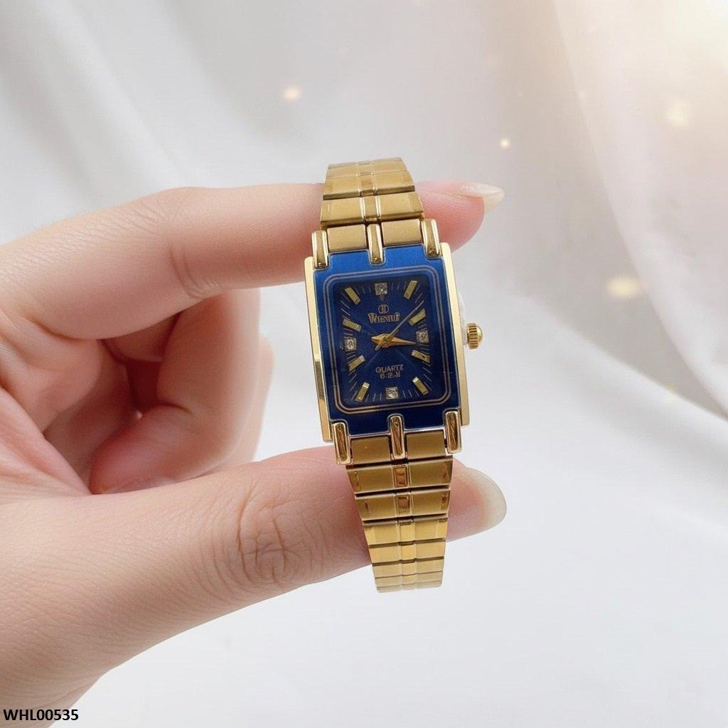 WHL00535 IWA Rectangle Blue Dial Women's Watch - WHL