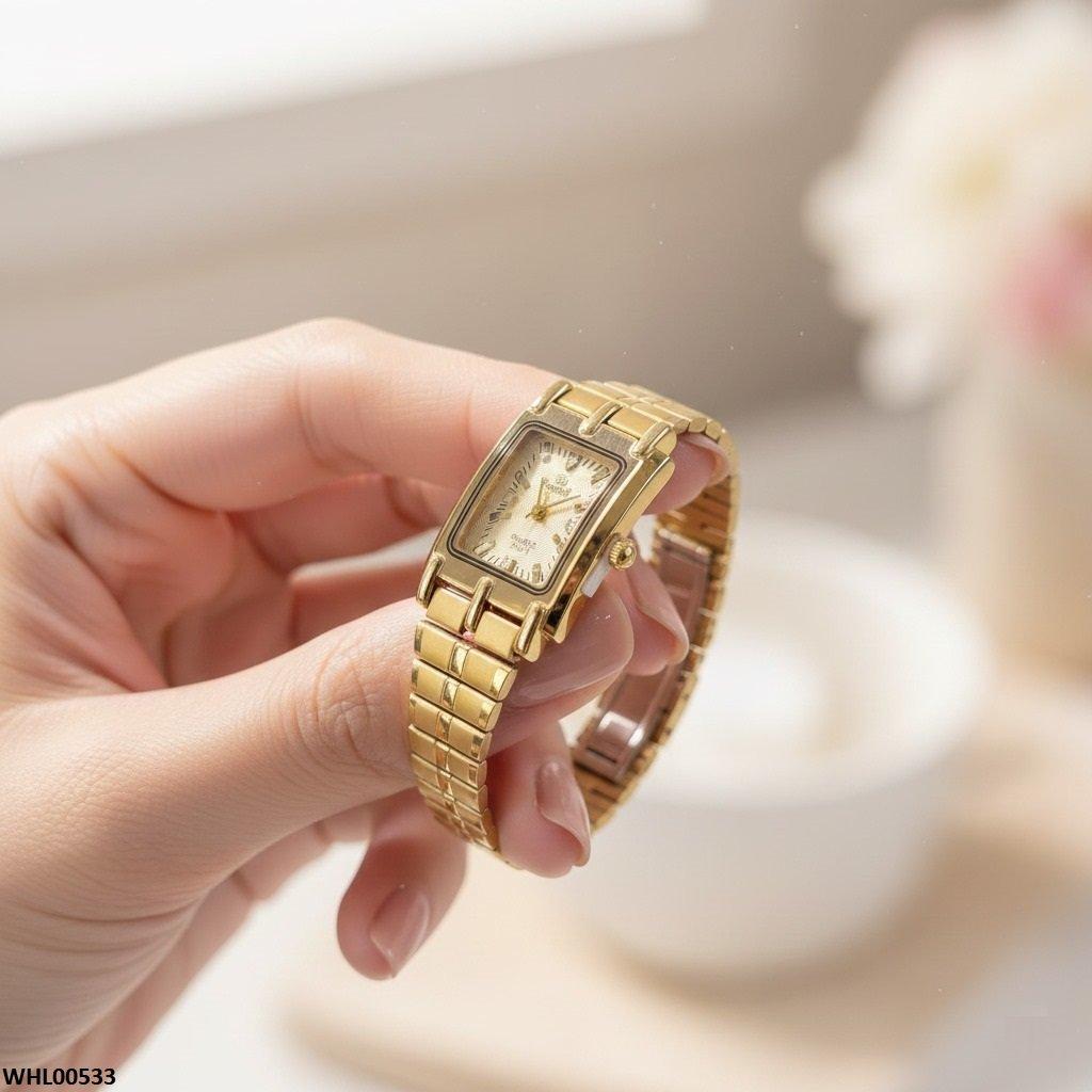 WHL00533 IWA Rectangle Champagne Dial Women's Watch - WHL