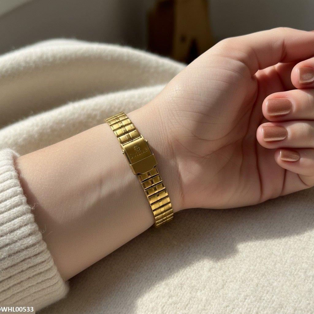 WHL00533 IWA Rectangle Champagne Dial Women's Watch - WHL