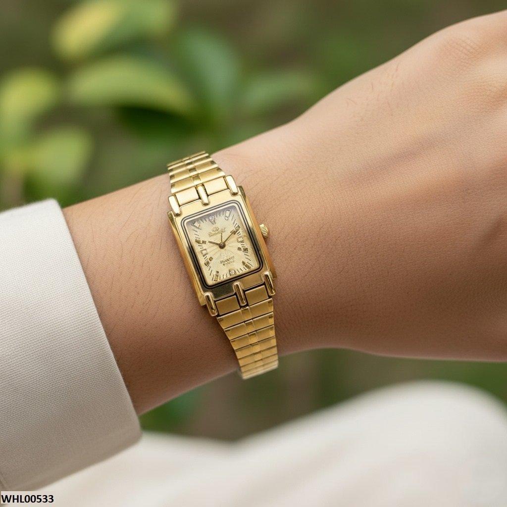 WHL00533 IWA Rectangle Champagne Dial Women's Watch - WHL