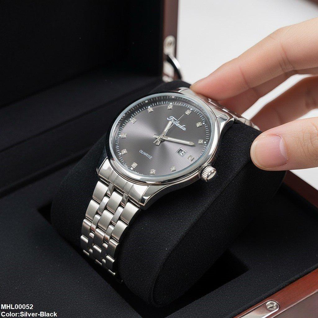 MHL00052  IWA Round Stone Analog Dial Men's Watch - MHL