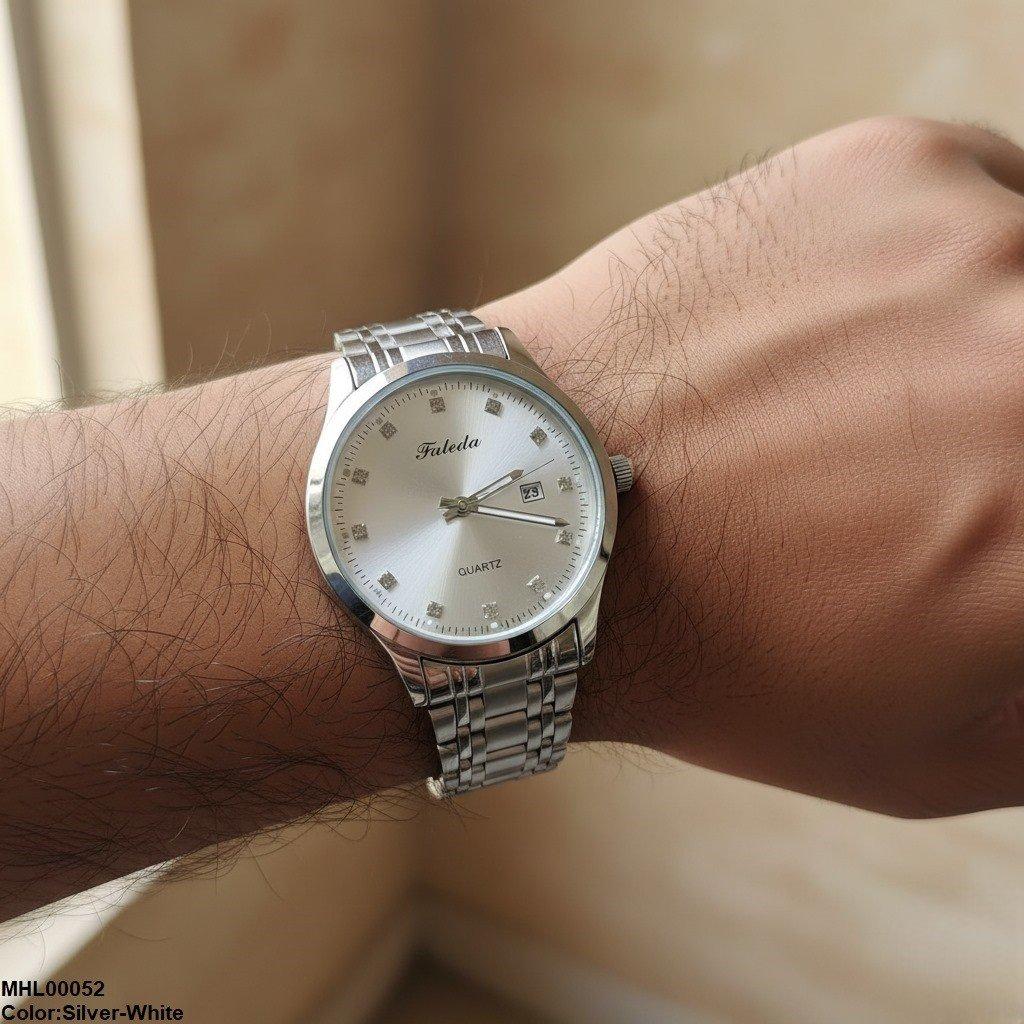 MHL00052  IWA Round Stone Analog Dial Men's Watch - MHL