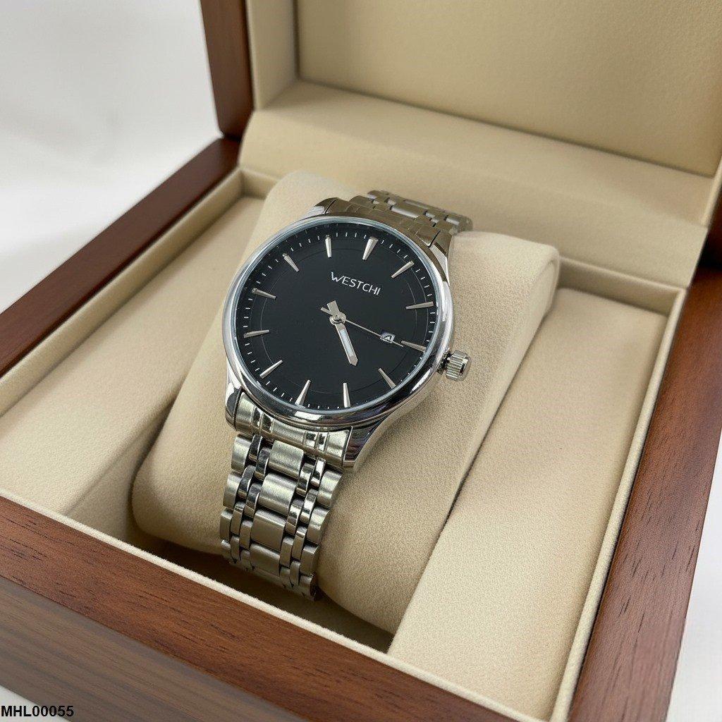 MHL00055 IWA Round Black Analog Dial Men's Watch - MHL