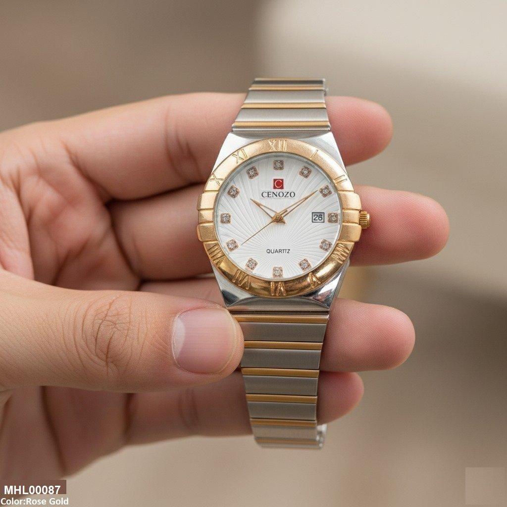 MHL00087 IWA Round Two Tone Men's Watch - MHL