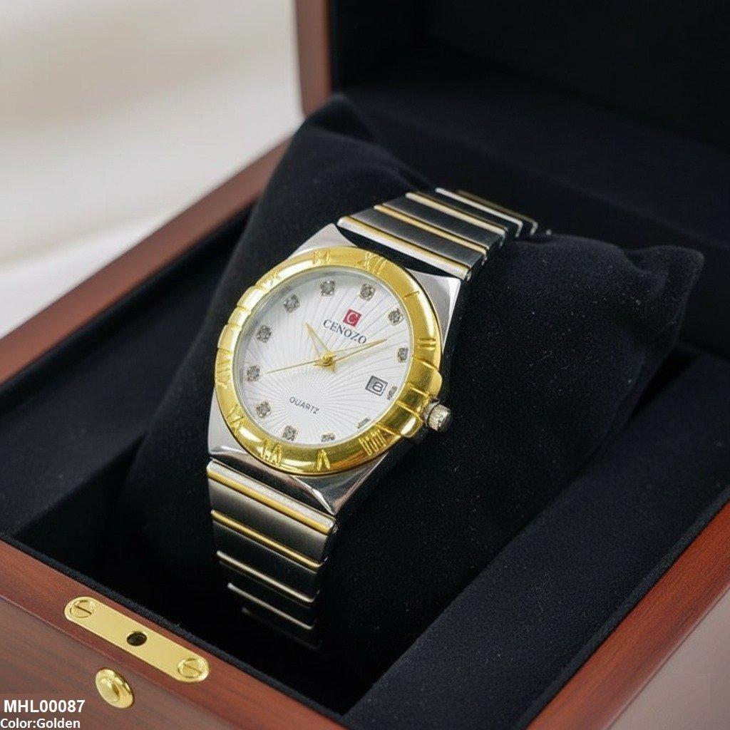 MHL00087 IWA Round Two Tone Men's Watch - MHL