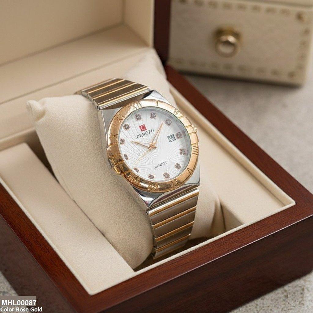 MHL00087 IWA Round Two Tone Men's Watch - MHL