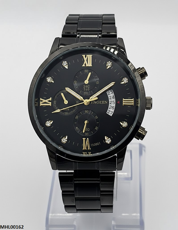 MHL00162 HWR Round Black Digital Men's Watch - MHL