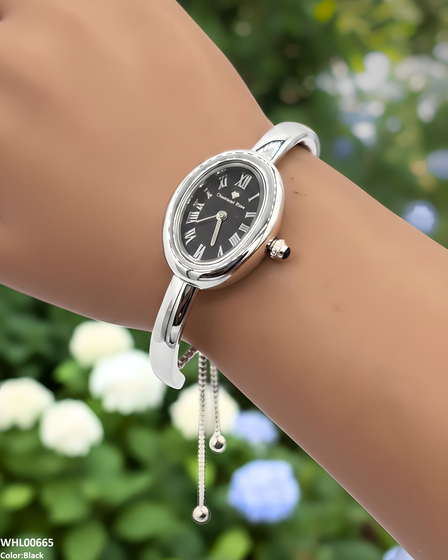 WHL00665 HWR Oval Dial Bracelet Women's Watch - WHL